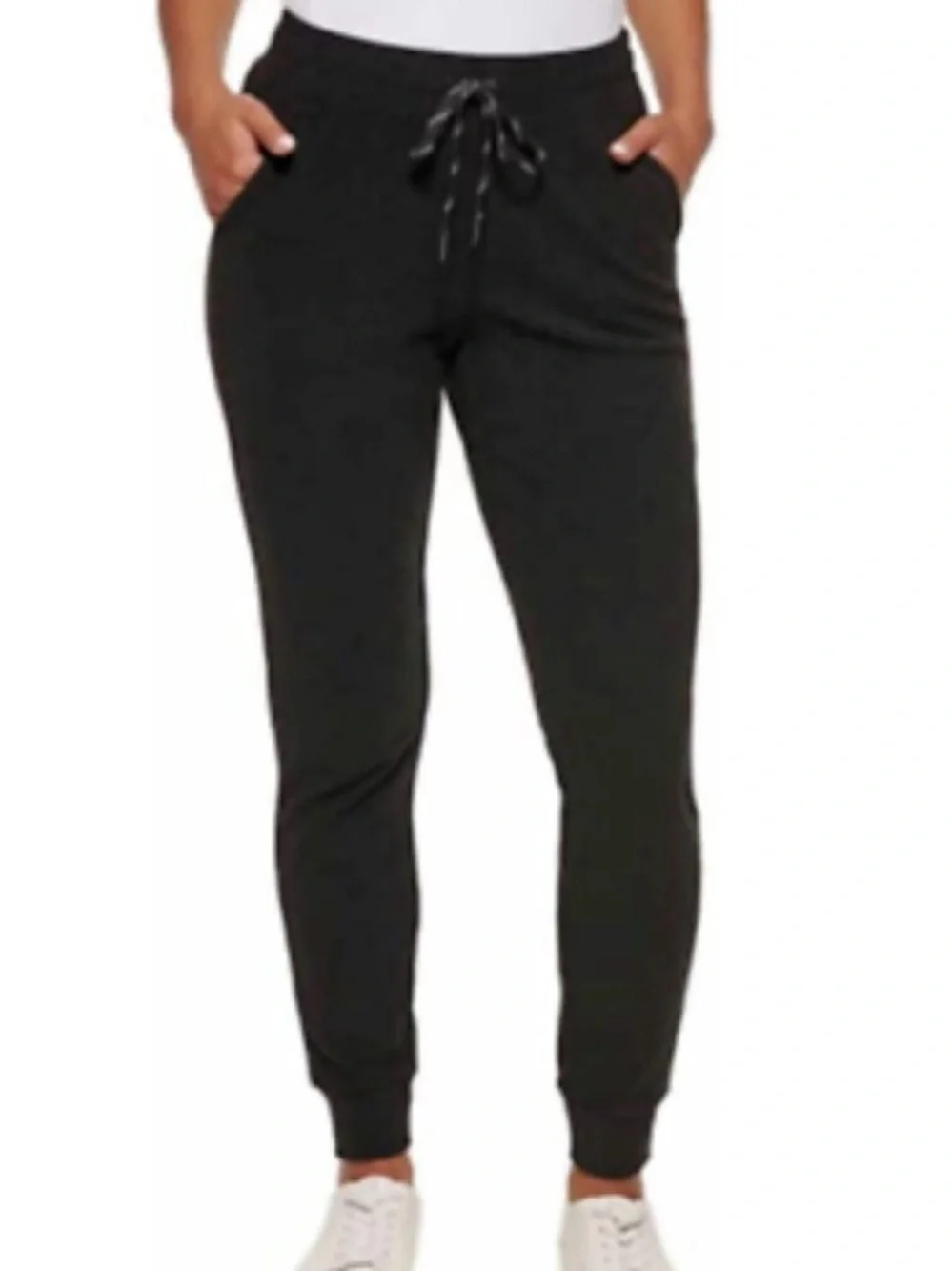 Marc New York Black Slim Jogger Leggings with Drawstring‎